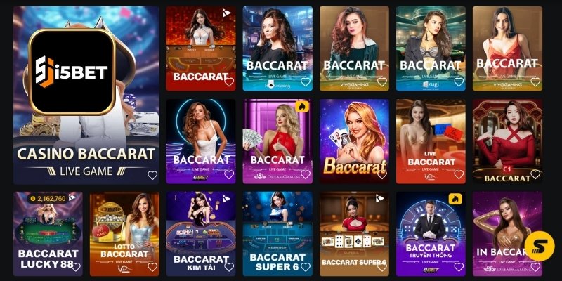 Baccarat i5BET hấp dẫn với tính năng thông minh