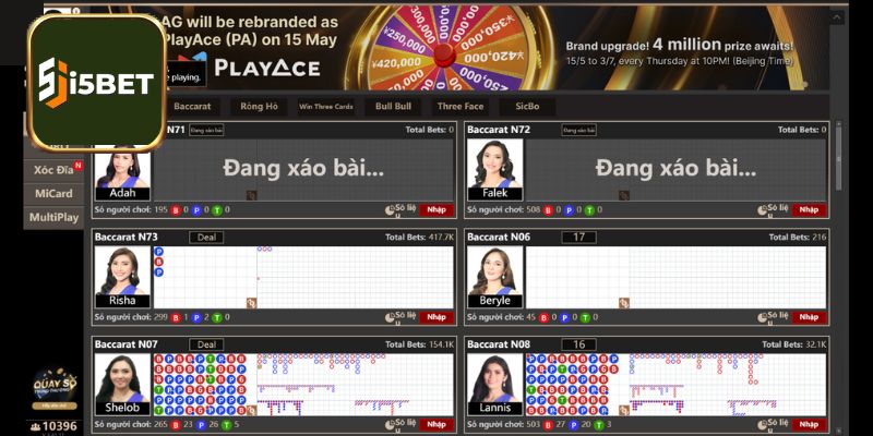 Các đơn vị hợp tác tại Live Casino i5bet